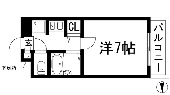 花屋敷マンションの物件間取画像